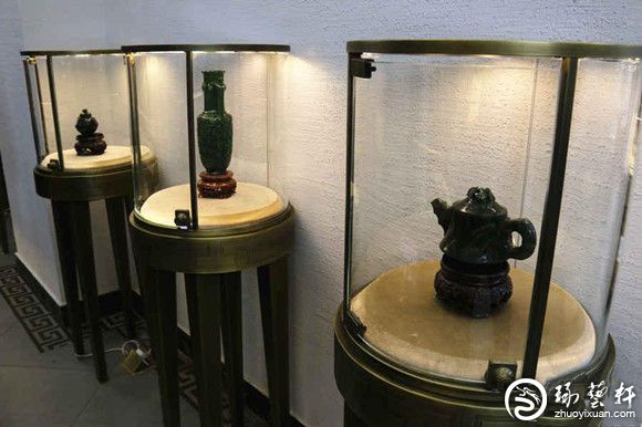 新疆玛纳斯玉石文化节展出碧玉作品